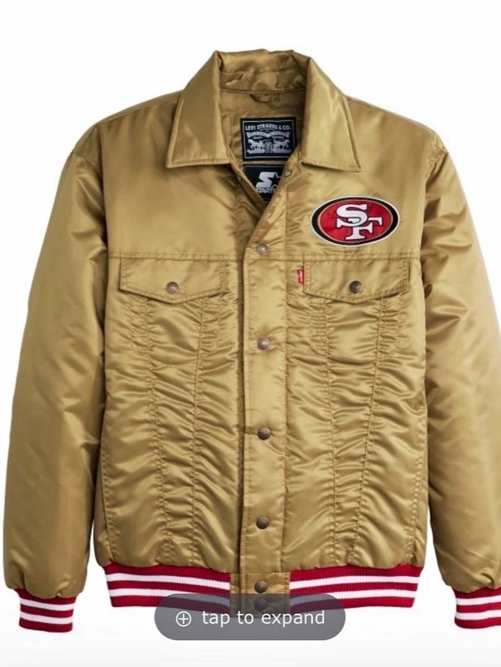 Levi Starter 49ers jacket xl